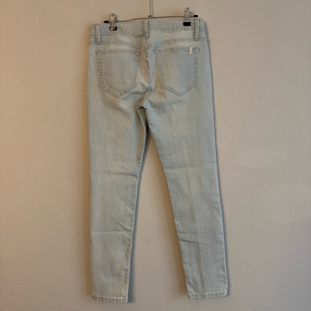 Joe's Jeans Blue Striped Skinny Ankle Jeans 27 - Picture 5 of 6
